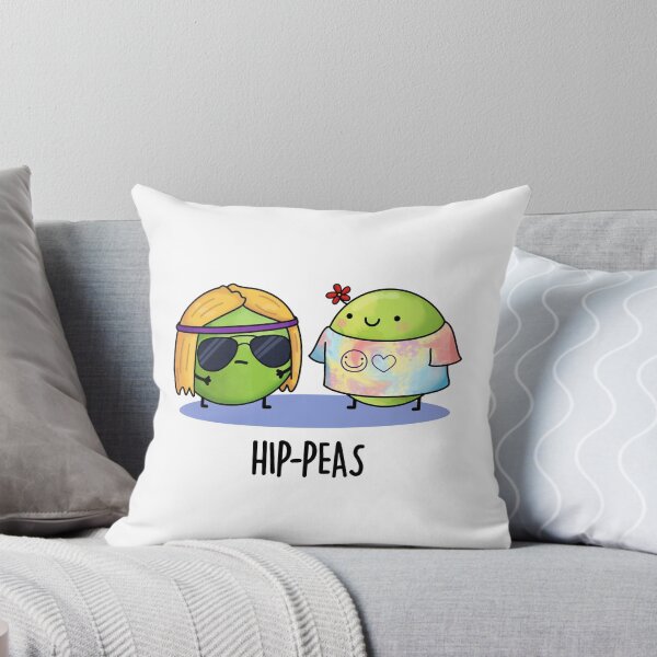 Item preview, Hip-peas Hippie Funny Peas Puns  designed and sold by punnybone.