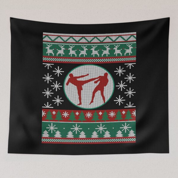 Item preview, Kickboxing ugly christmas gift idea Kickboxing lover designed and sold by LoveEveryWear.