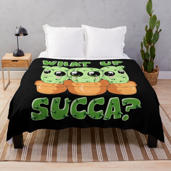 Item preview, What Up Succa? Cute & Funny Succulent Pun Cactus designed and sold by perfectpresents.
