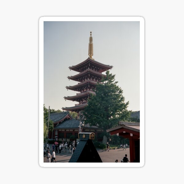 5 Story Pagota Sticker