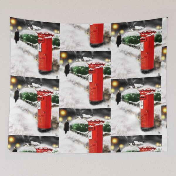Item preview, Traditional Christmas Illustration: Red Post Box in Snow [Soft Mix] designed and sold by Grant Wilson.