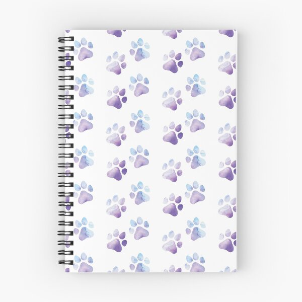 Item preview, Purple and Blue Watercolor Dog Paws Design, Dog Stickers designed and sold by logankinkade.