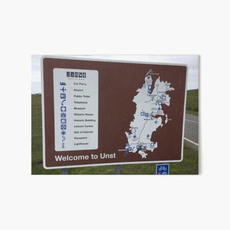 Welcome to Unst - Shetland Art Board Print