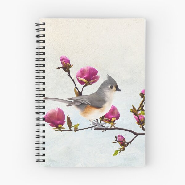 Item preview, Tufted Titmice on Magnolia Branch designed and sold by FineArtography.