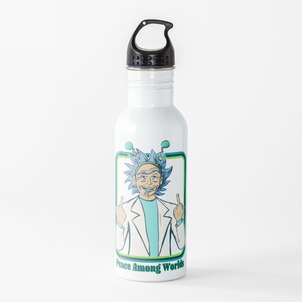 Rick and Morty | Retro Peace Among Worlds Water Bottle