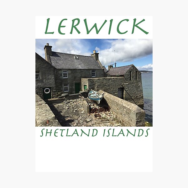 Jimmy Perez's House, Lerwick, Shetland Islands Photographic Print