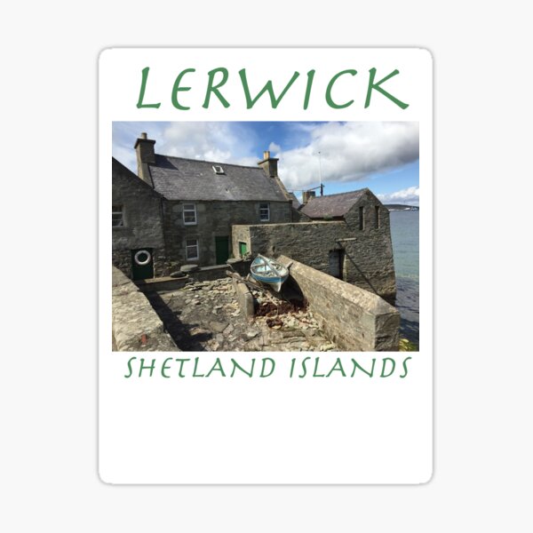 Jimmy Perez's House, Lerwick, Shetland Islands Sticker