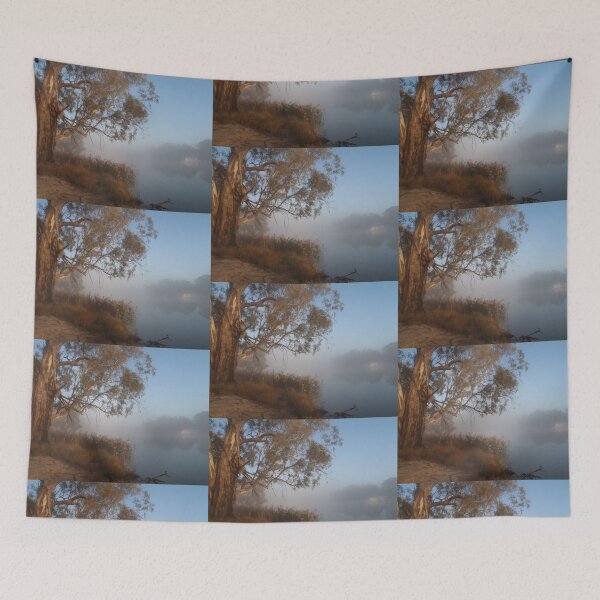 Item preview, River Red Gum on a misty morning designed and sold by HaniaAnia.