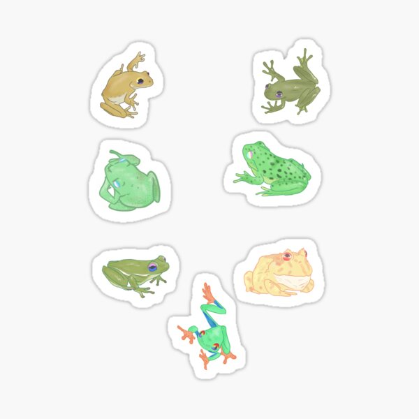 Pride Frog Pack Sticker
