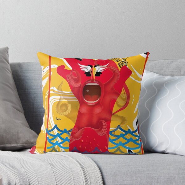 Item preview, the struggling hand and shouting mouth abstract art  designed and sold by KARTICK DUTTA.