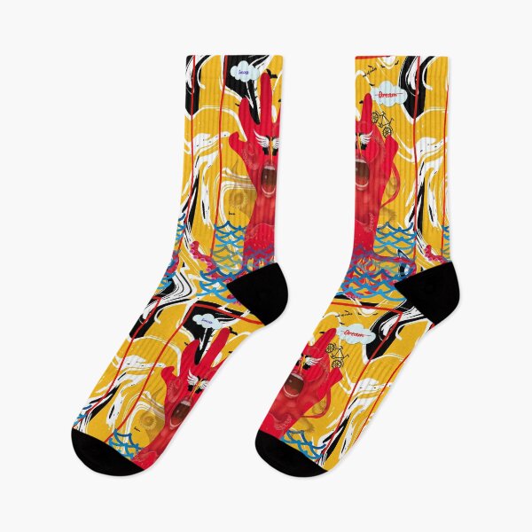 Item preview, the struggling hand and shouting mouth abstract art  designed and sold by KARTICK DUTTA.