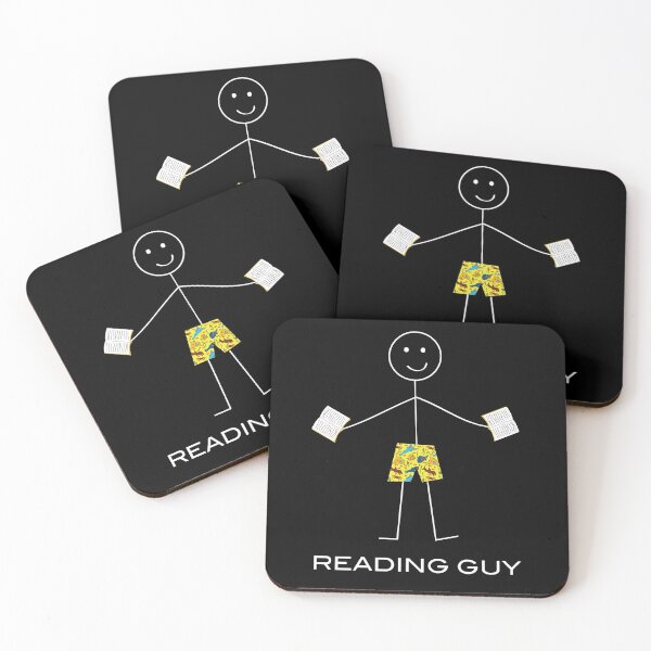 Item preview, Funny Mens Reading Guy designed and sold by whyitsme.
