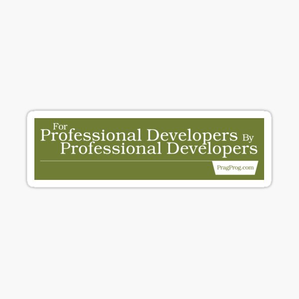 For Professional Developers By Professional Developers - Sticker Sticker