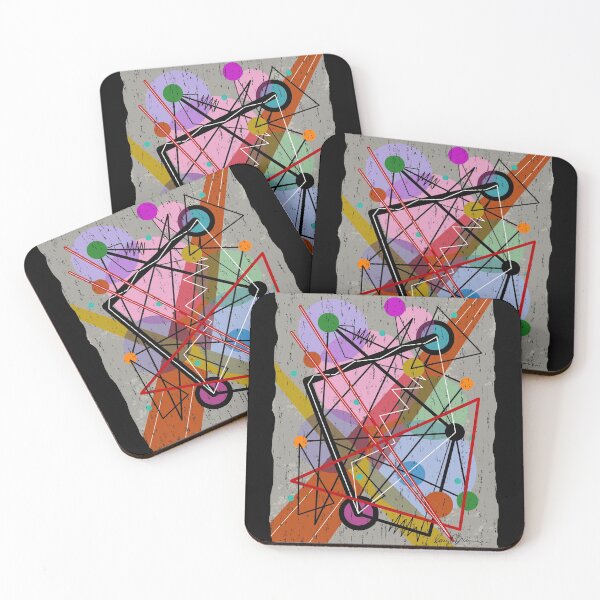 Item preview, Hipster Style Bauhaus Kandinsky Mid-Century Modern Influence designed and sold by Crow and Monkey.