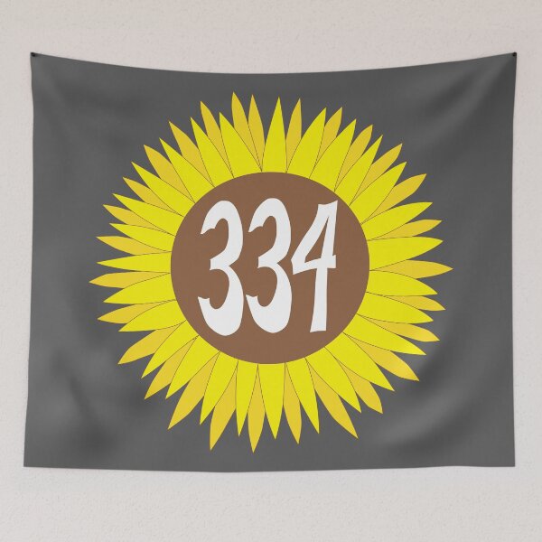 Item preview, Hand Drawn Alabama Sunflower 334 Area Code designed and sold by itsrturn.