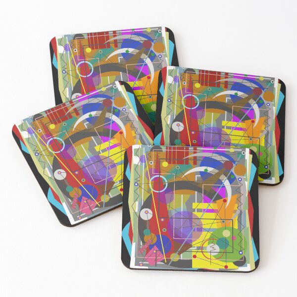 Item preview, Hipster Retro Bauhaus Kandinsky  Style Graphic Design designed and sold by Crow and Monkey.
