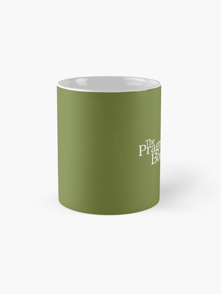 Alternate view of Green and White PragProg Tab Logo - Mug Mug