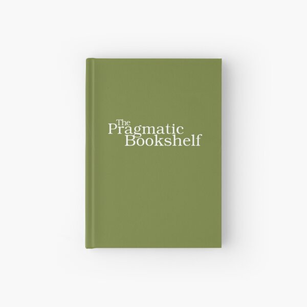 Green and White PragProg Tab Logo - Journal Hardcover Journal