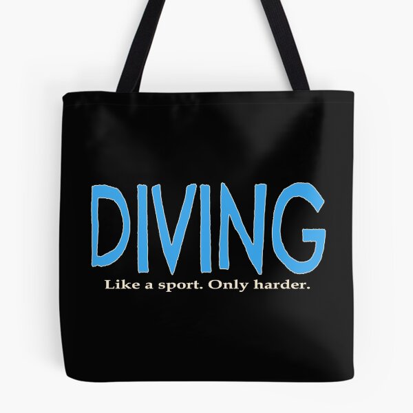 Item preview, Diving Like a Sport Only Harder Funny Diver designed and sold by nikkidawn74.