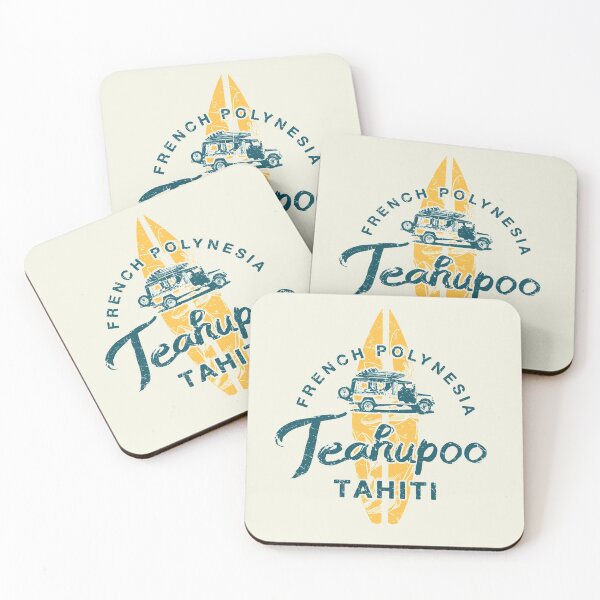 Item preview, Teahupoo Surfing Tahiti French Polynesia Retro Vintage  designed and sold by IronEcho.