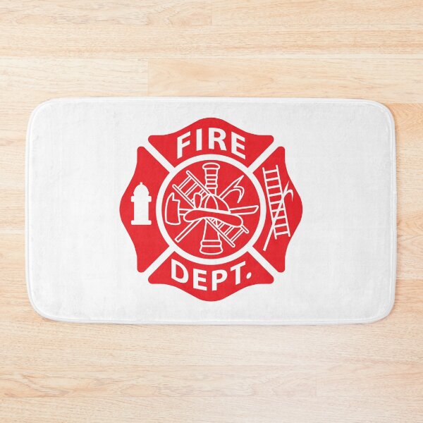 Item preview, Fire Department Emblem St Florian Maltese Cross Red with White Outline designed and sold by Barrett York.