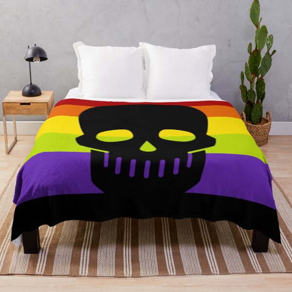 Item preview, Halloween Pride Flag With Skull designed and sold by TheSaltOverlord.
