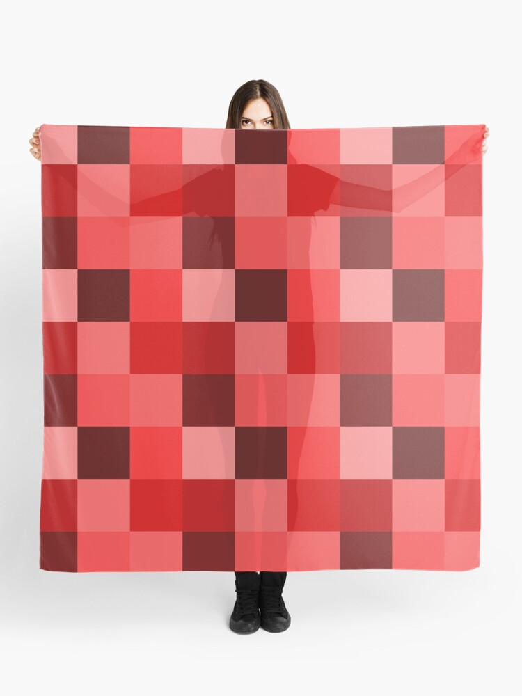 Thumbnail 1 of 3, Scarf, Cube Rojo designed and sold by kinkatstyle.