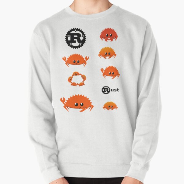 Item preview, Rust sticker variety pack with Ferris designed and sold by leesander.
