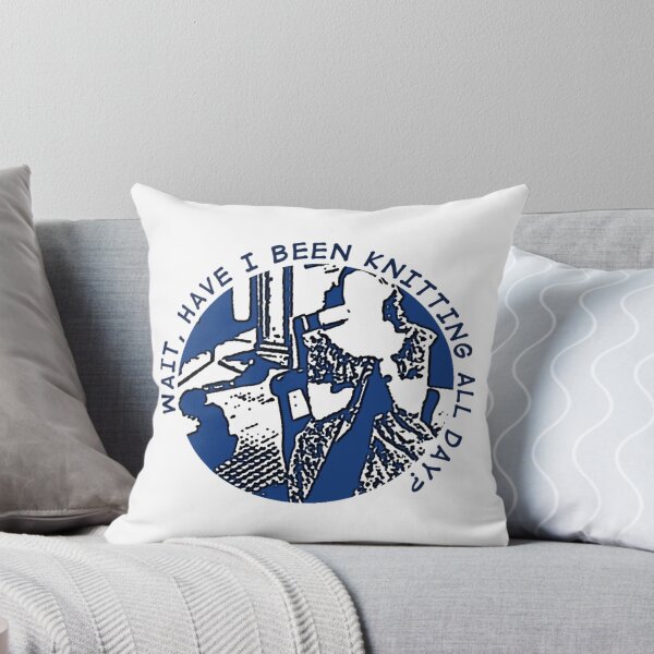 Item preview, Lavinia Dickinson "Wait, have I been knitting all day?" Logo designed and sold by stephensking.