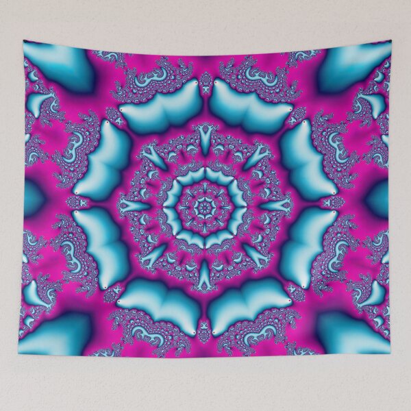 Artikelvorschau, Blaugrünes und rosa Kaleidoskop entworfen und verkauft von Elisabeth Lucas.