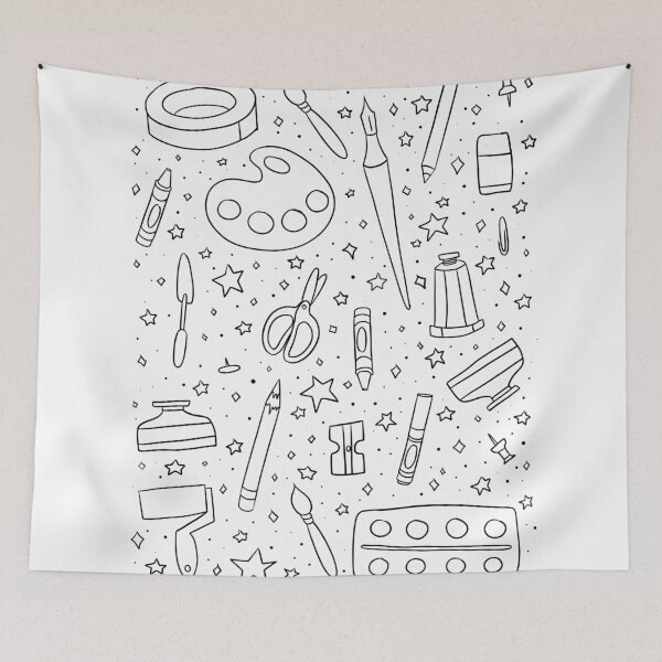 Item preview, Art Supplies Doodles designed and sold by Iridescentflow.