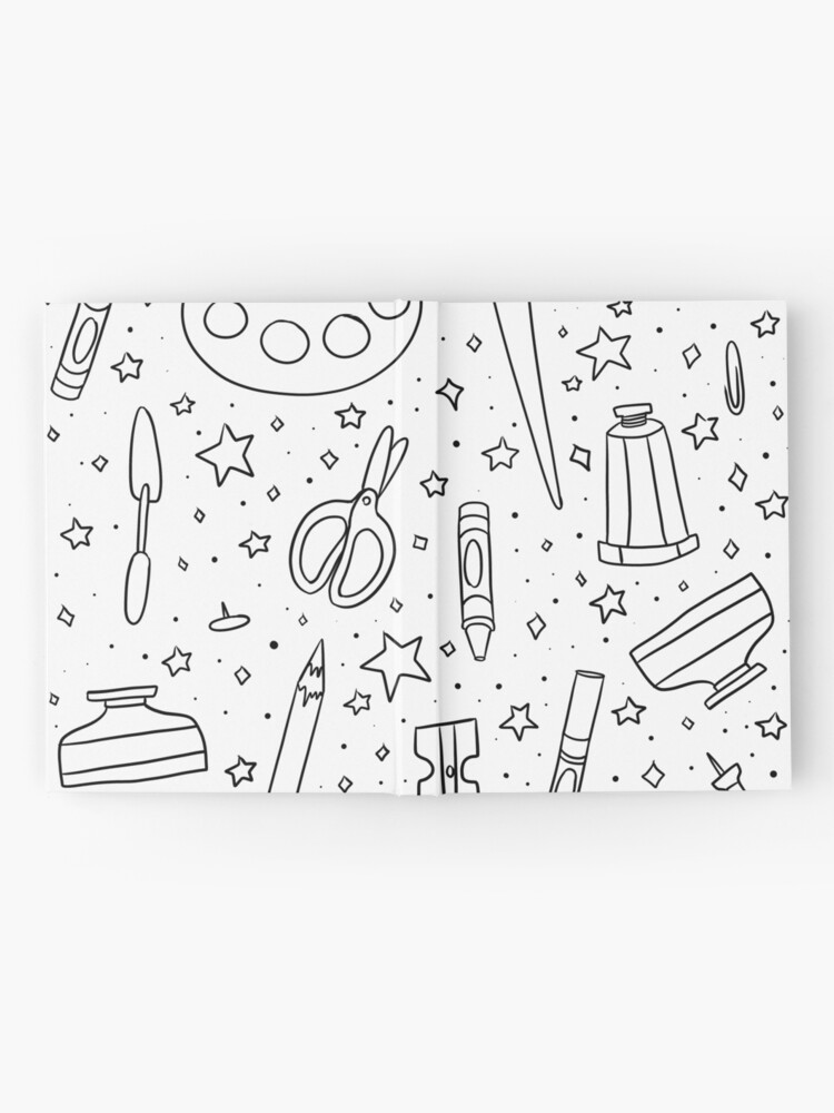 Art Supplies Doodles Spiral Notebook for Sale by Iridescentflow