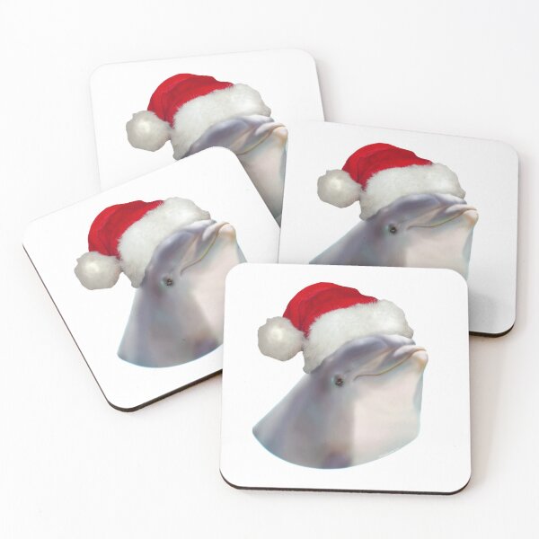 Item preview, Christmas Santa Dolphin designed and sold by Delfyn Studios.