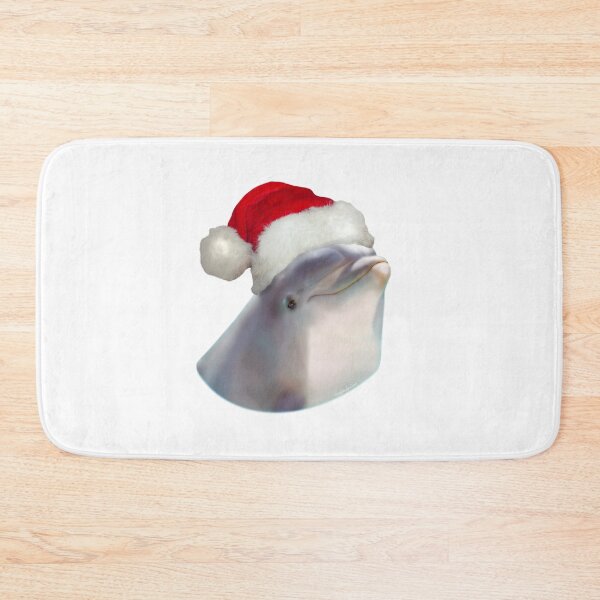 Item preview, Christmas Santa Dolphin designed and sold by Delfyn Studios.