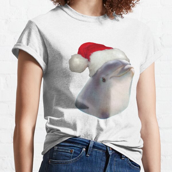 Christmas Santa Dolphin Classic T-Shirt
