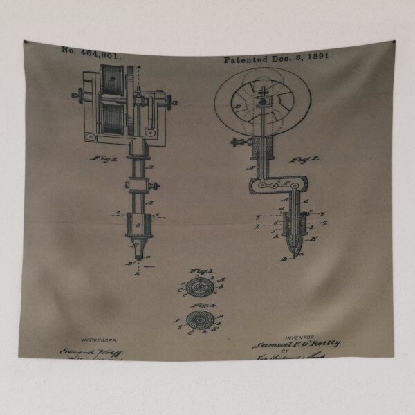 Item preview, Tattoo Machine Schematic 1891  designed and sold by mreleganza.