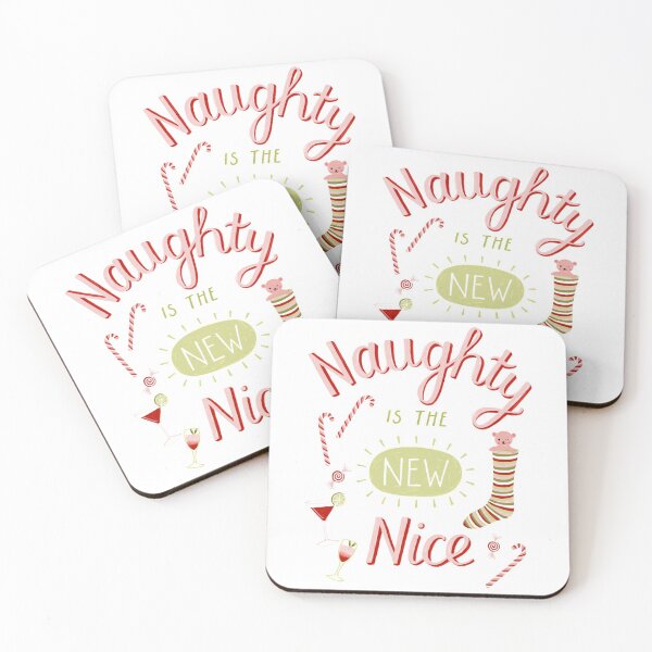 Item preview, Naughty is the New Nice Fun Christmas Design designed and sold by BexMorleyArt.