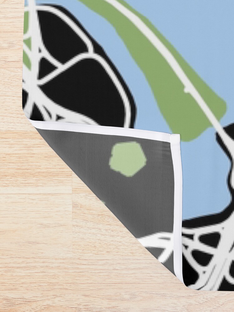 Alternate view of Map of Washington, DC Shower Curtain