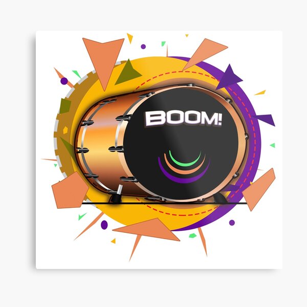 Kick Drum BOOM! Metal Print