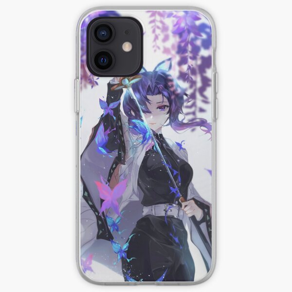 Shinobu Kocho - Demon Slayer Kimetsu no Yaiba Insect Pillar Shinobu Kocho . iPhone Soft Case
