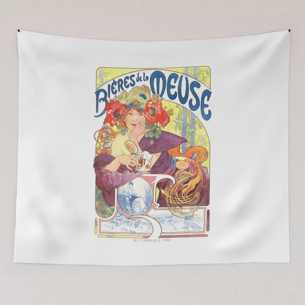 Item preview, 1897 Alphonse Mucha Bières de la Meuse Poster designed and sold by retrographics.