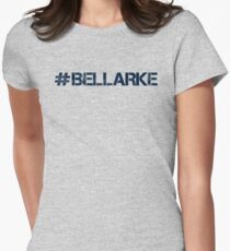 #BELLARKE (Navy Text) Women's Fitted T-Shirt