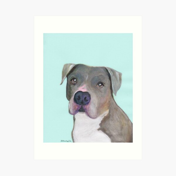 Art Mural Sur Le Theme Staffy Redbubble