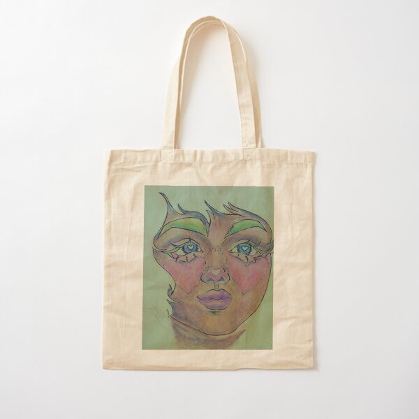 Heart Eyed Dear Cotton Tote Bag