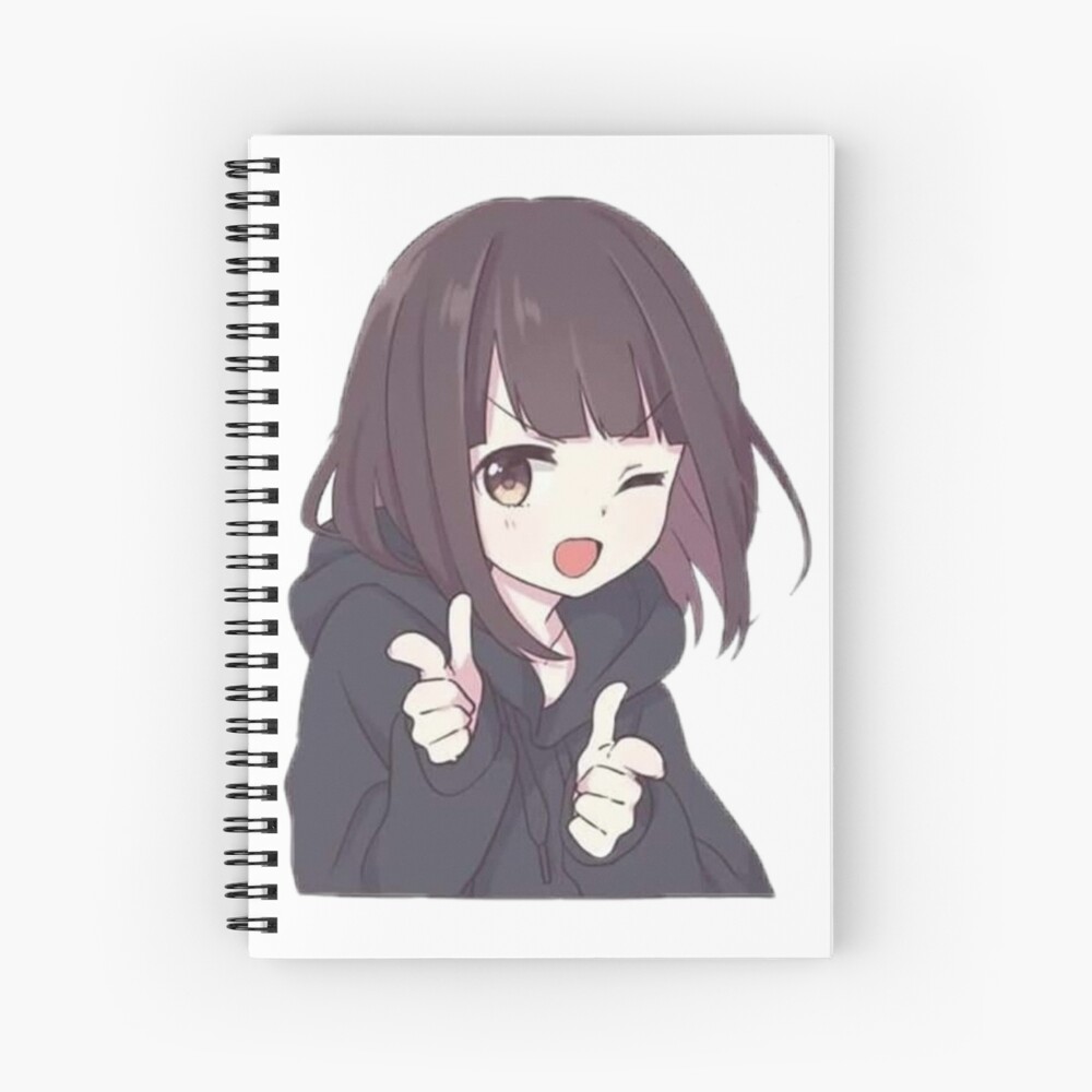 Cuaderno de espiral «Chica anime» de coleturners | Redbubble