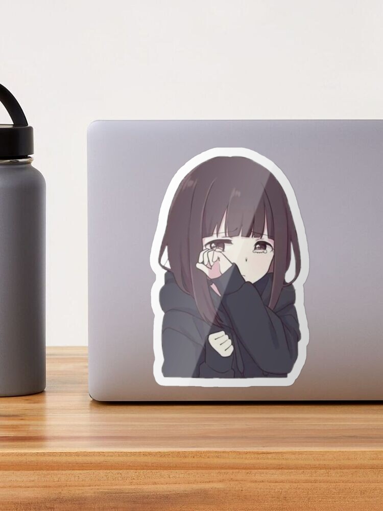 Anime Menhera chan sad why | Photographic Print