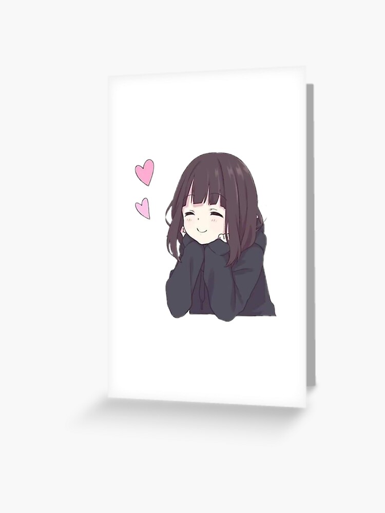 menhera chan kawaii surprise | Greeting Card