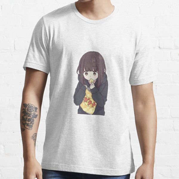 Anime Girl Blushing Essential T-Shirt for Sale by Beep