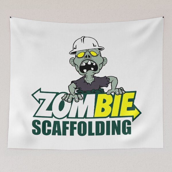 Item preview, Scaffolding; Zombie; designed and sold by StickerApe.