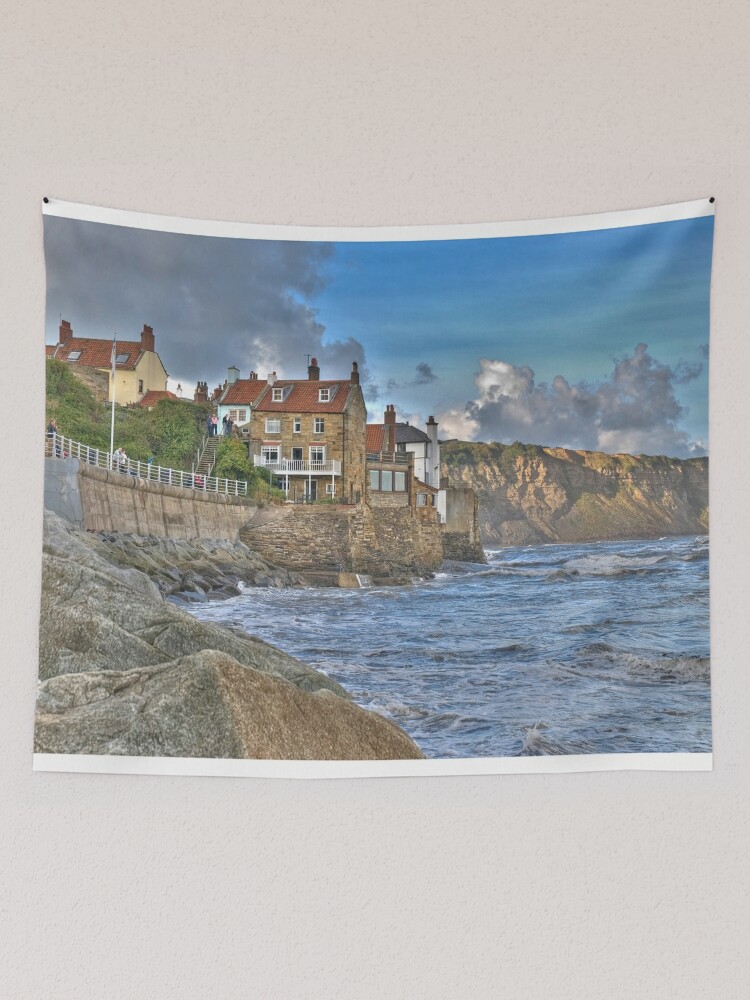 Seascape Painting Showing Old Fishing - Tapestry